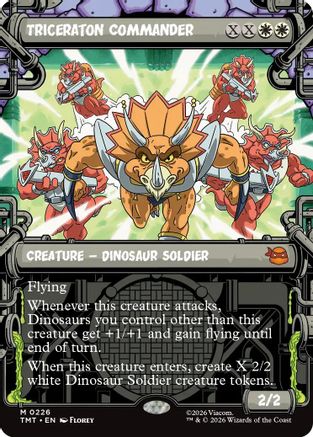 Triceraton Commander (Showcase)  [Foil]  (TMT-226) - [Teenage Mutant Ninja Turtles]