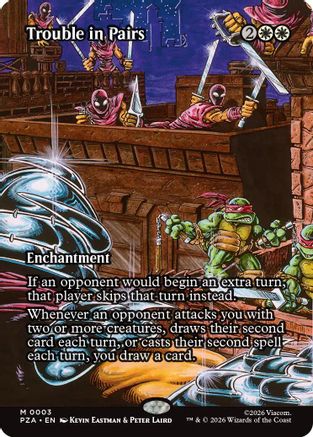 Trouble in Pairs (Borderless)  (PZA-003) - [Teenage Mutant Ninja Turtles Eternal-Legal]