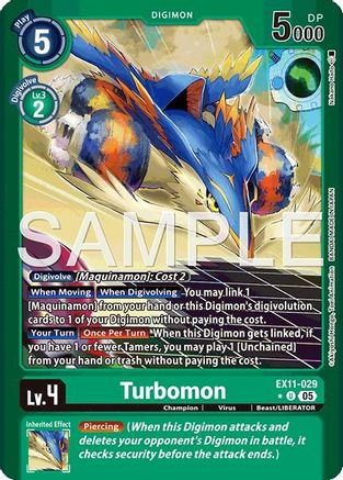 Turbomon (Limited Foil) (EX11-029) - [Dawn of Liberator] Foil