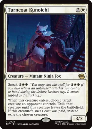 Turncoat Kunoichi  [Foil]  (TMT-026) - [Teenage Mutant Ninja Turtles]