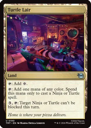 Turtle Lair  [Foil]  (TMT-190) - [Teenage Mutant Ninja Turtles]