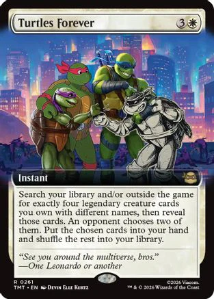 Turtles Forever (Extended Art)  [Foil]  (TMT-261) - [Teenage Mutant Ninja Turtles]