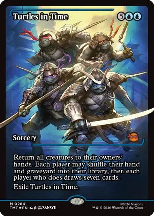 Turtles in Time (Showcase)  [Foil]  (TMT-284) - [Teenage Mutant Ninja Turtles]