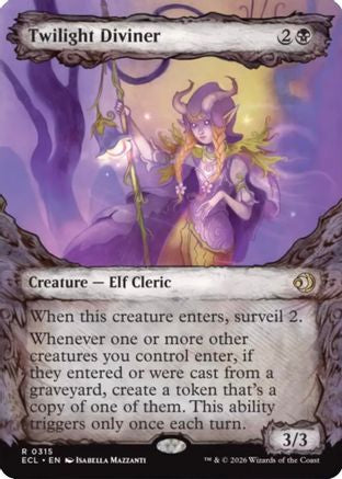 Twilight Diviner (Showcase)  [Foil]  (ECL-315) - [Lorwyn Eclipsed]