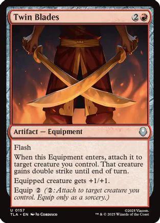 Twin Blades  [Foil]  (TLA-157) - [Avatar: The Last Airbender]
