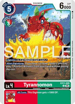 Tyrannomon (EX11-009) - [Dawn of Liberator]