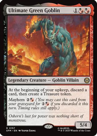 Ultimate Green Goblin  [Foil]  (PRE-157) - [Prerelease Cards]