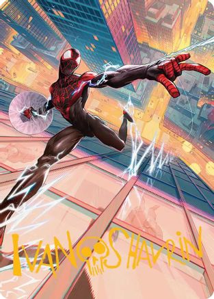 Ultimate Spider-Man Art Card (Gold-Stamped Signature)  (AASPM-041) - [Art Series: Marvel's Spider-Man]