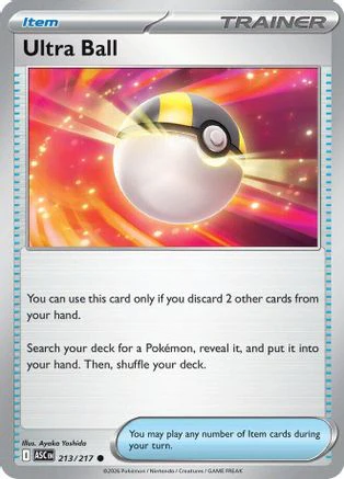 Ultra Ball - (213/217) Reverse Holofoil [ME Ascended Heroes]