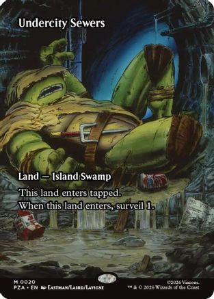 Undercity Sewers (Borderless)  [Foil]  (PZA-020) - [Teenage Mutant Ninja Turtles Eternal-Legal]