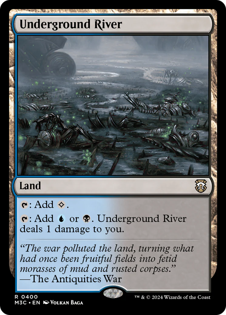 Underground River  [Foil]  (M3C-400) - [Modern Horizons 3 Commander]