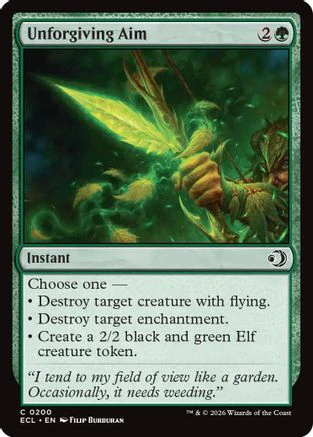 Unforgiving Aim  [Foil]  (ECL-200) - [Lorwyn Eclipsed]