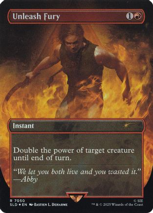 Unleash Fury (Rainbow Foil)  [Foil]  (SLD-7050) - [Secret Lair Drop Series]