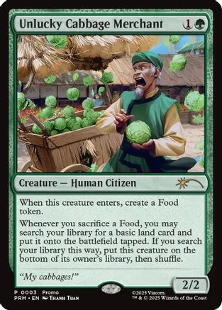 Unlucky Cabbage Merchant  (UMP-003) - [Unique and Miscellaneous Promos]