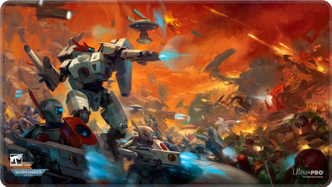 UP PLAYMAT WARHAMMER 40K T'AU EMPIRE CODEX ALIGNED STITCHED
