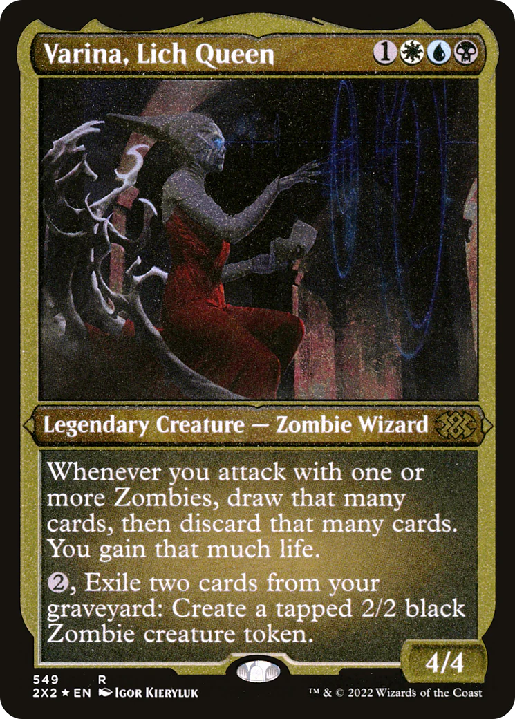 Varina, Lich Queen (Foil Etched)  [Foil]  (2X2-549) - [Double Masters 2022]