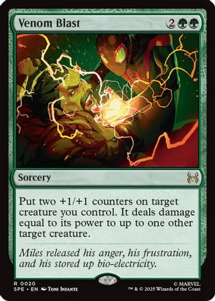 Venom Blast  [Foil]  (SPE, MAR-020) - [Marvel's Spider-Man: Eternal-Legal]