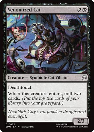 Venomized Cat  [Foil]  (SPM-072) - [Marvel's Spider-Man]