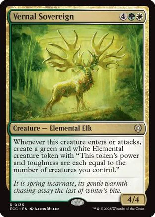 Vernal Sovereign  (ECC-135) - [Commander: Lorwyn Eclipsed]