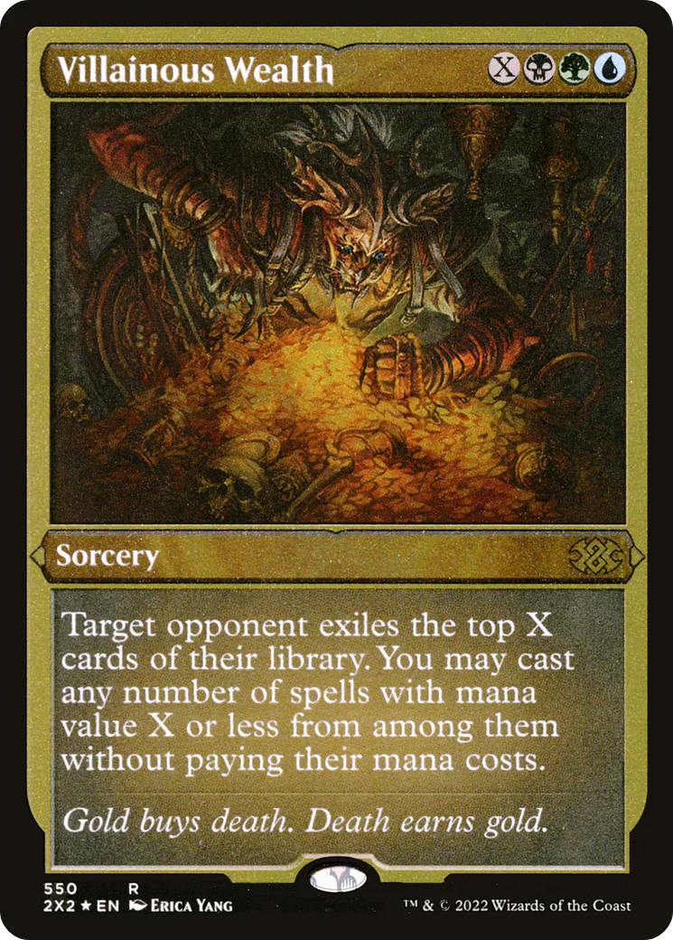 Villainous Wealth (Foil Etched)  [Foil]  (2X2-550) - [Double Masters 2022]