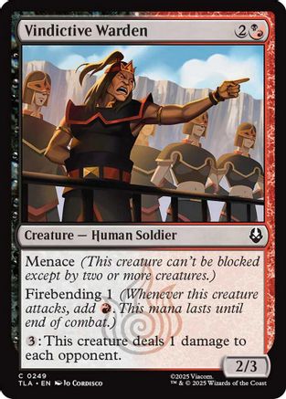Vindictive Warden  (TLA-249) - [Avatar: The Last Airbender]