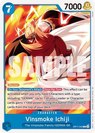 Vinsmoke Ichiji (OP11-043) - [A Fist of Divine Speed]