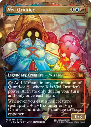 Vivi Ornitier (Borderless) (Chocobo Track Foil)  [Foil]  (FIN-570) - [FINAL FANTASY]