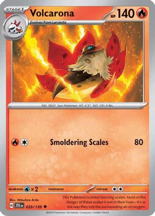 Volcarona  - (029/159) Reverse Holofoil [SV09 Journey Together]
