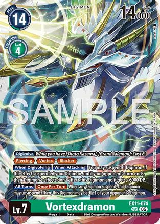Vortexdramon (EX11-074) - [Dawn of Liberator] Foil