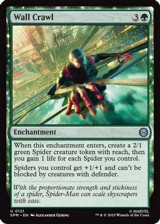 Wall Crawl  [Foil]  (SPM-121) - [Marvel's Spider-Man]