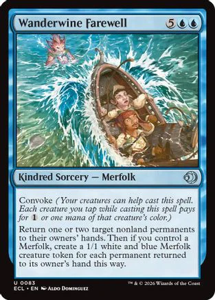 Wanderwine Farewell  [Foil]  (ECL-083) - [Lorwyn Eclipsed]
