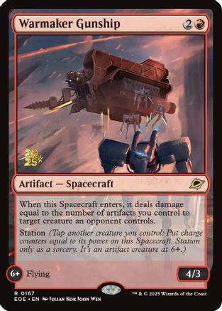 Warmaker Gunship  [Foil]  (PRE-167) - [Prerelease Cards]
