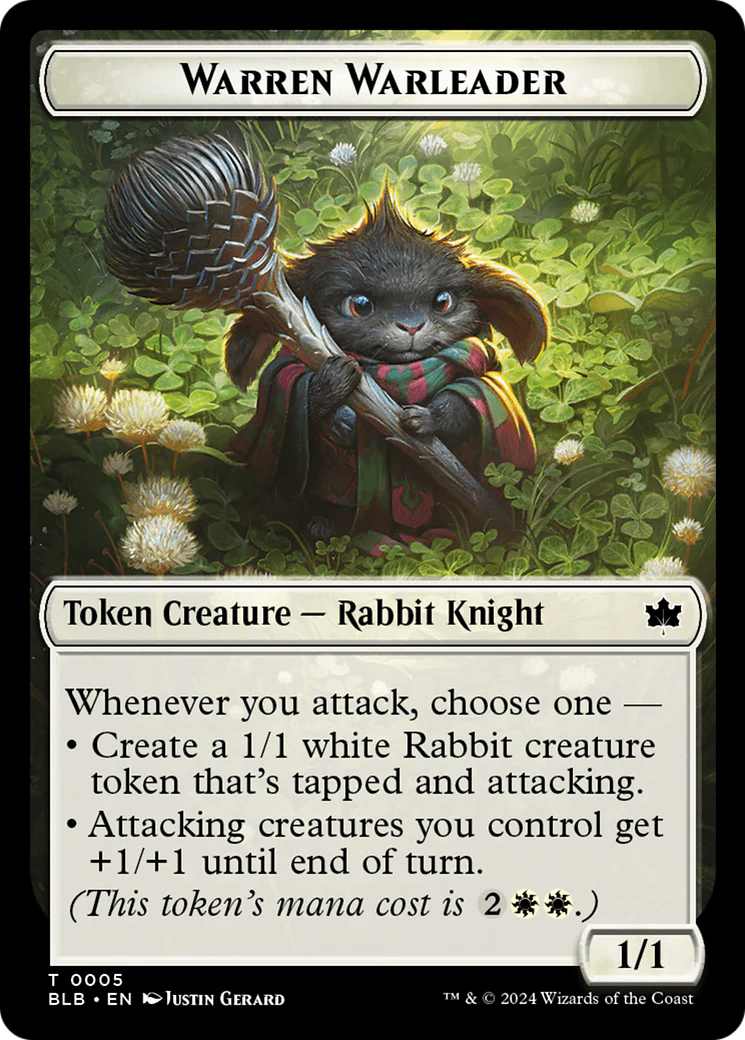 Warren Warleader  [Foil]  (BLB-005) - [Bloomburrow Tokens]