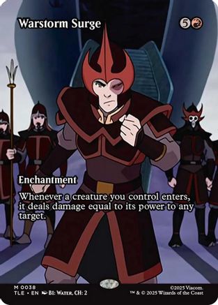 Warstorm Surge (Borderless)  (TLE-038) - [Avatar: The Last Airbender: Eternal-Legal]
