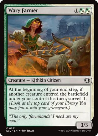 Wary Farmer  [Foil]  (ECL-251) - [Lorwyn Eclipsed]