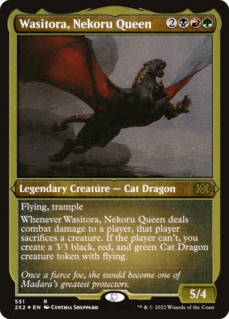 Wasitora, Nekoru Queen (Foil Etched)  [Foil]  (2X2-551) - [Double Masters 2022]