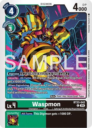 Waspmon (BT23-042) - [Hackers' Slumber]