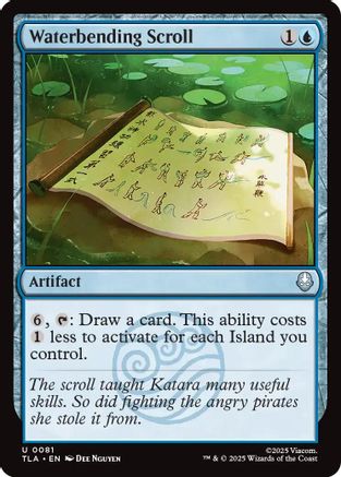 Waterbending Scroll  [Foil]  (TLA-081) - [Avatar: The Last Airbender]