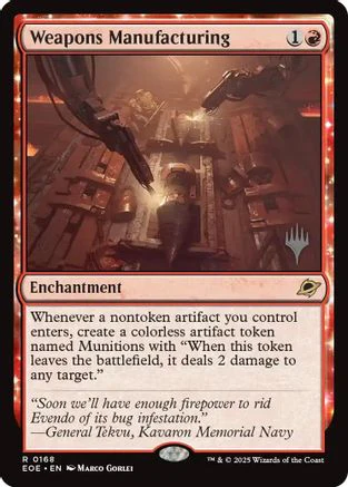 Weapons Manufacturing  [Foil]  (PPEOE-168) - [Promo Pack: Edge of Eternities]