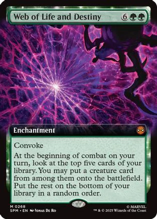 Web of Life and Destiny (Extended Art)  [Foil]  (SPM-268) - [Marvel's Spider-Man]