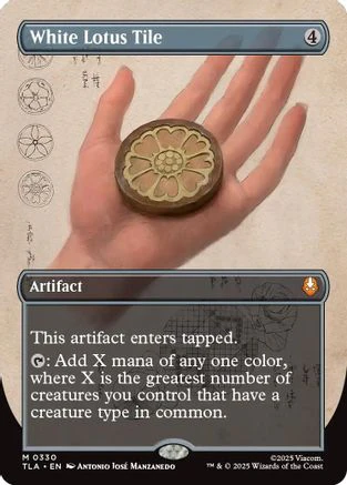 White Lotus Tile (Borderless)  (TLA-330) - [Avatar: The Last Airbender]