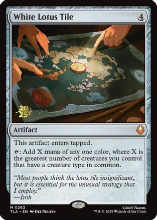 White Lotus Tile  [Foil]  (PRE-262) - [Prerelease Cards]