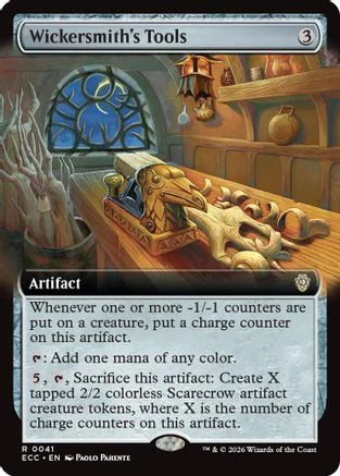 Wickersmith's Tools (Extended Art)  (ECC-041) - [Commander: Lorwyn Eclipsed]