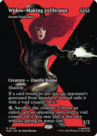 Widow-Making Infiltrator - Dauthi Voidwalker (Borderless)  (MAR-063) - [Marvel Universe Eternal-Legal]