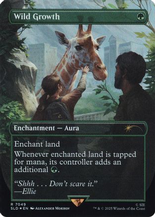 Wild Growth (Rainbow Foil)  [Foil]  (SLD-7049) - [Secret Lair Drop Series]