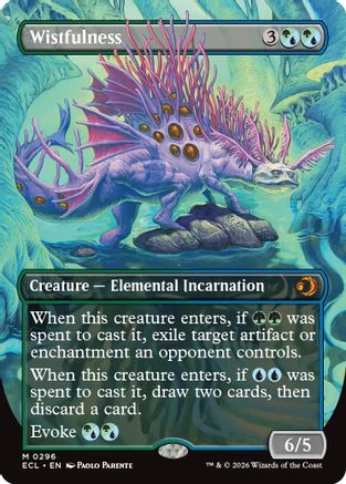 Wistfulness (Borderless)  [Foil]  (ECL-296) - [Lorwyn Eclipsed]