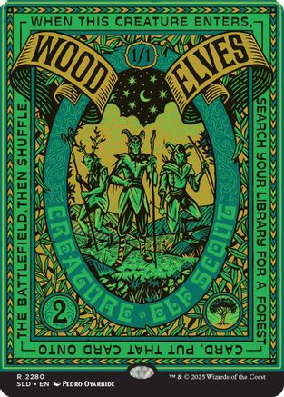 Wood Elves (2280)  [Foil]  (SLD-2280) - [Secret Lair Drop Series]
