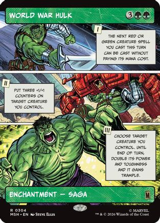 World War Hulk (Borderless)  [Foil]  (MSH-304) - [Marvel Super Heroes]