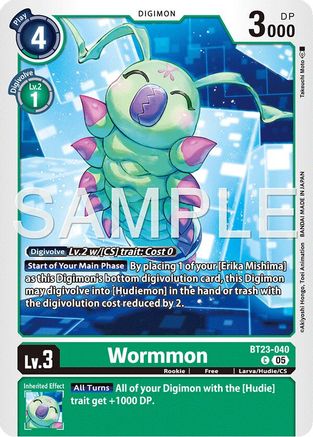 Wormmon (BT23-040) - [Hackers' Slumber]
