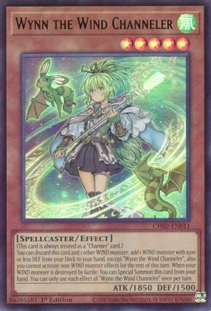 Wynn the Wind Channeler [CH02-EN011] - THE CHRONICLES DECK: Spirit Charmers (All-Foil Edition) 1st Edition - Ultra Rare